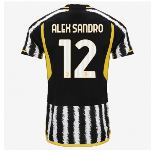 Fotballdrakt Herre Juventus Alex Sandro #12 Hjemmedrakt 2023-24 Kortermet